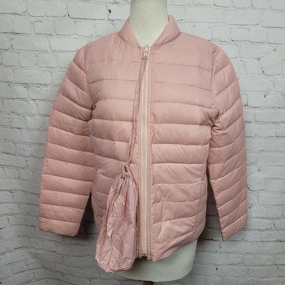 Lands' End Jackets \u0026 Coats | Lands' End Womens 800 Down Reversible Packable Quilted Puffer Jacket Size M Nwot | Color: Pink | Size: M | Pm-44155692's
